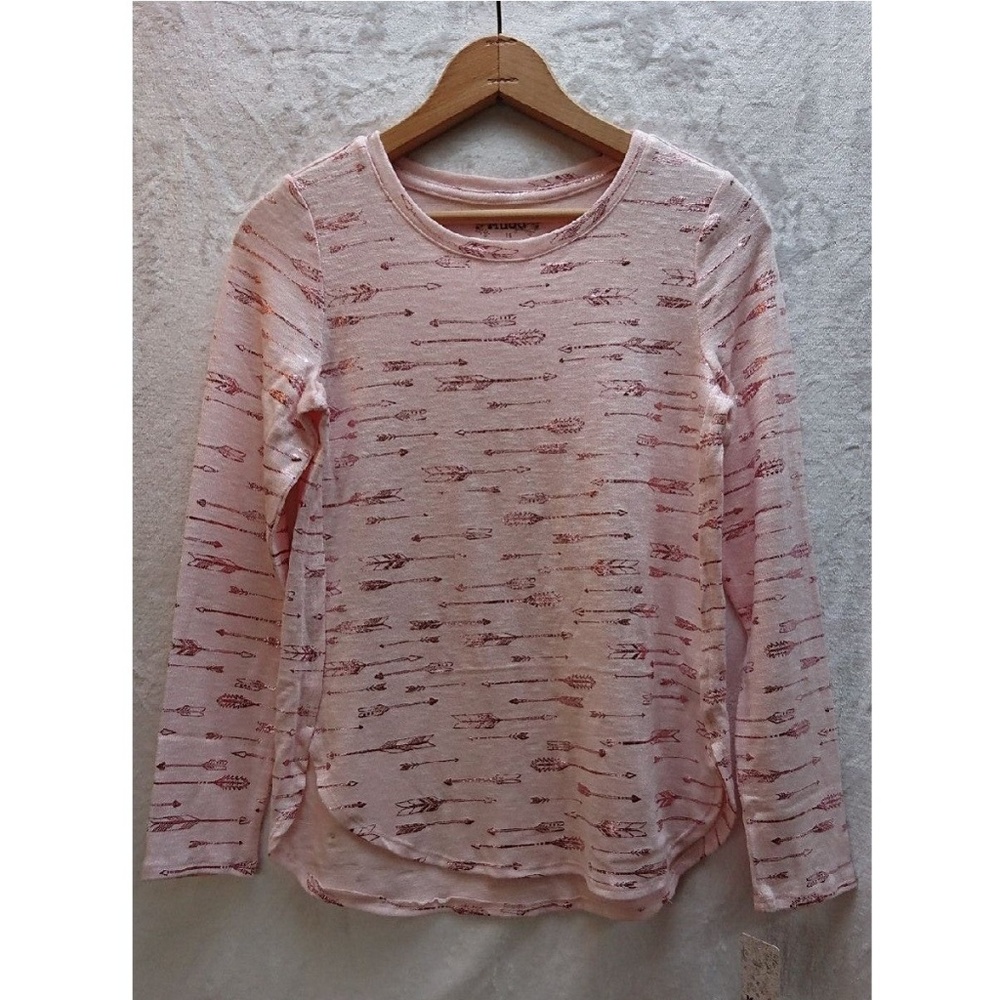 Mudd NWT Girls Soft Knit Metallic Embellish Shirt